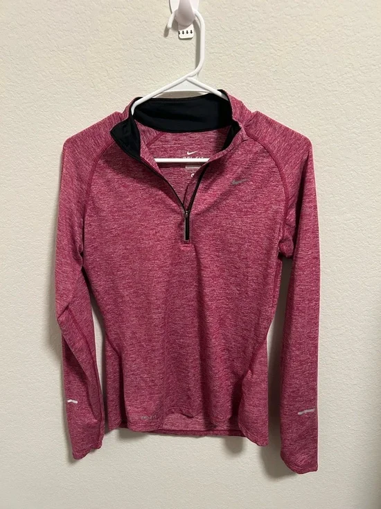 Nike Dri Fit Running 1/4 Zip Pullover Womens Medium - Picture 1 of 2